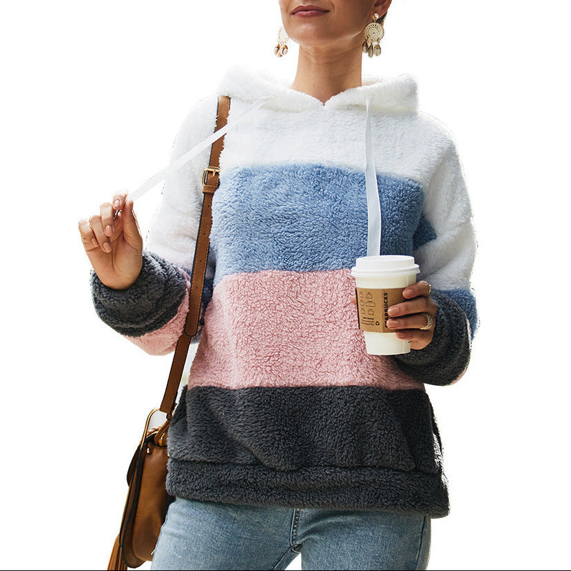 Studio Harvyn | Women - Fleece Hoodie - Colour Block Style