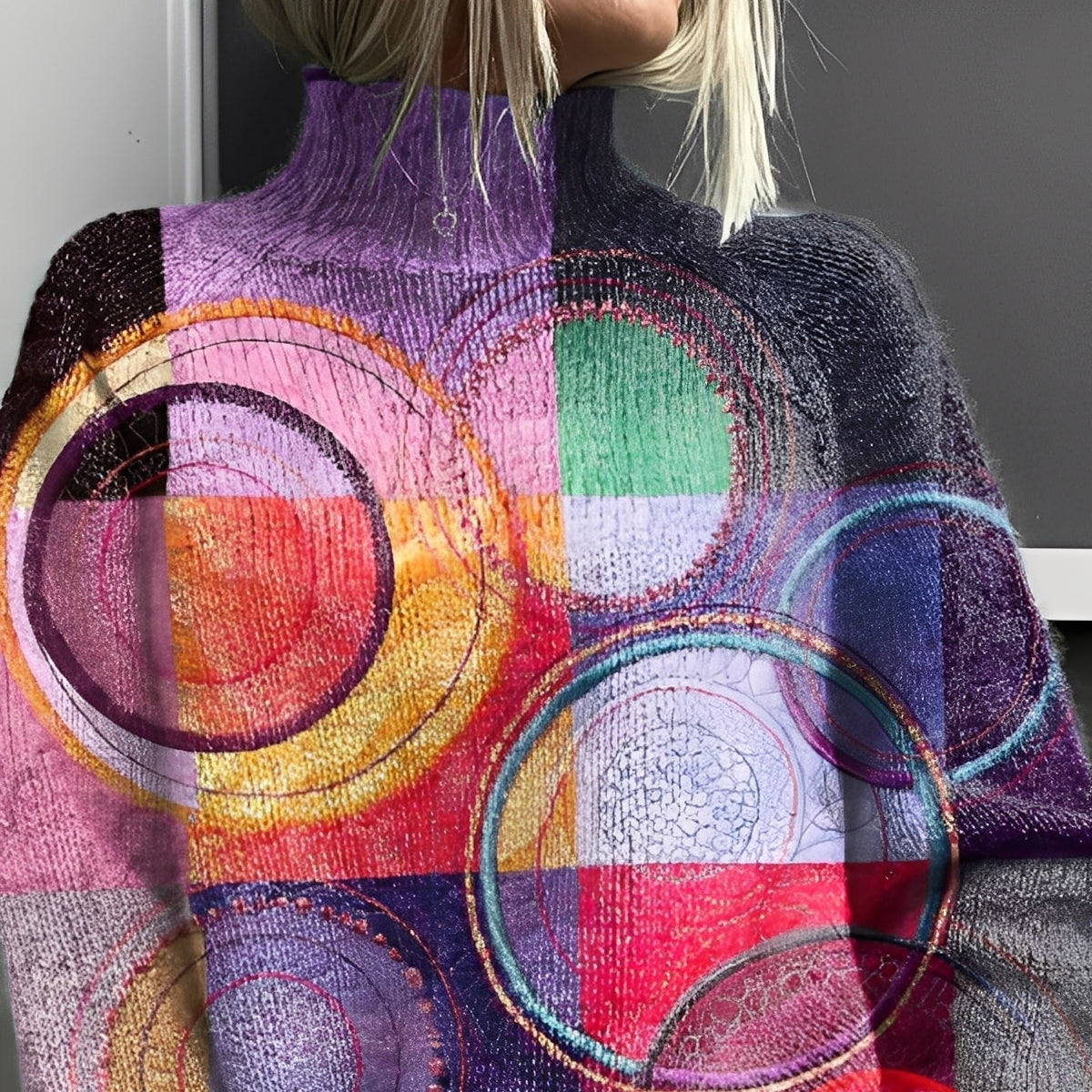 Studio Harvyn | Women - Turtleneck Jumper - Stylish Colourful Knit