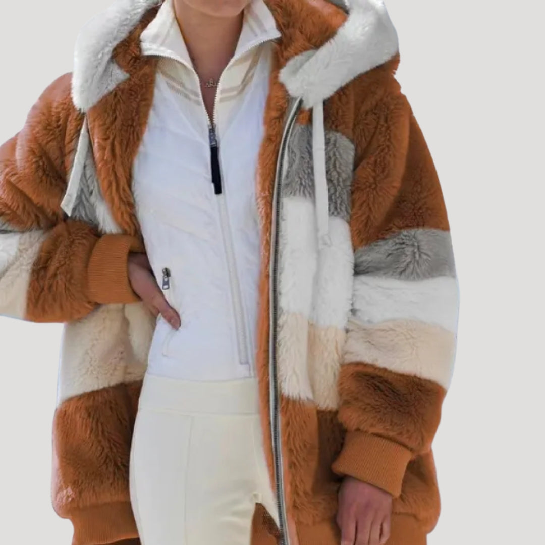 Studio Harvyn | Women - Fluffy Faux Fur Winter Jacket - Cosy Style