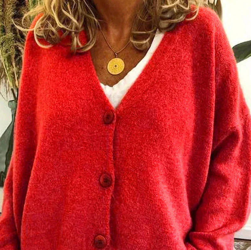 Studio Harvyn | Women - V-Neck Cardigan - Button Front