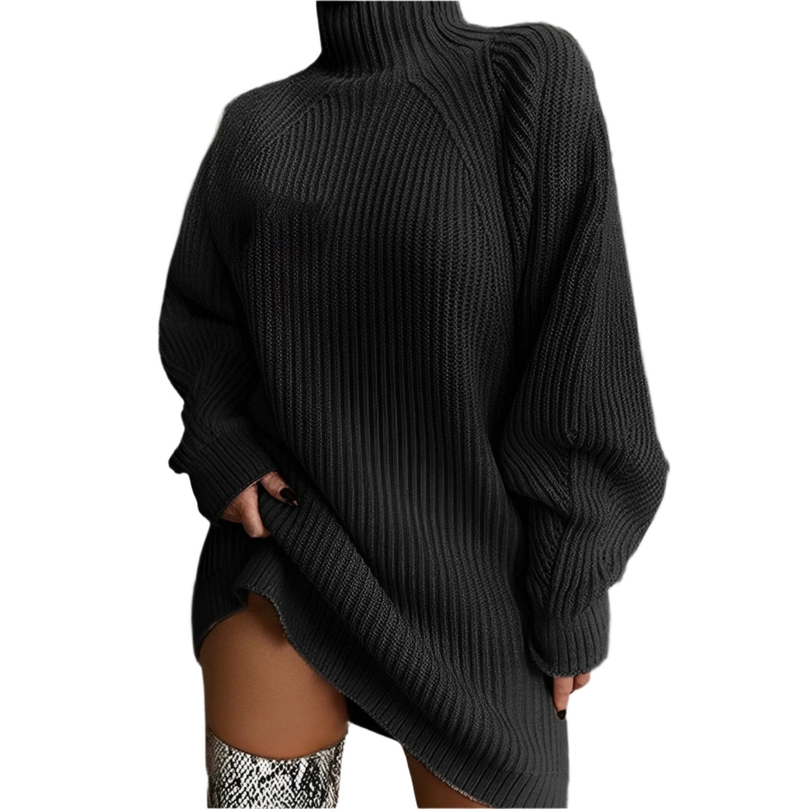 Studio Harvyn | Women – Oversized Turtleneck Jumper - Cosy Knit Style