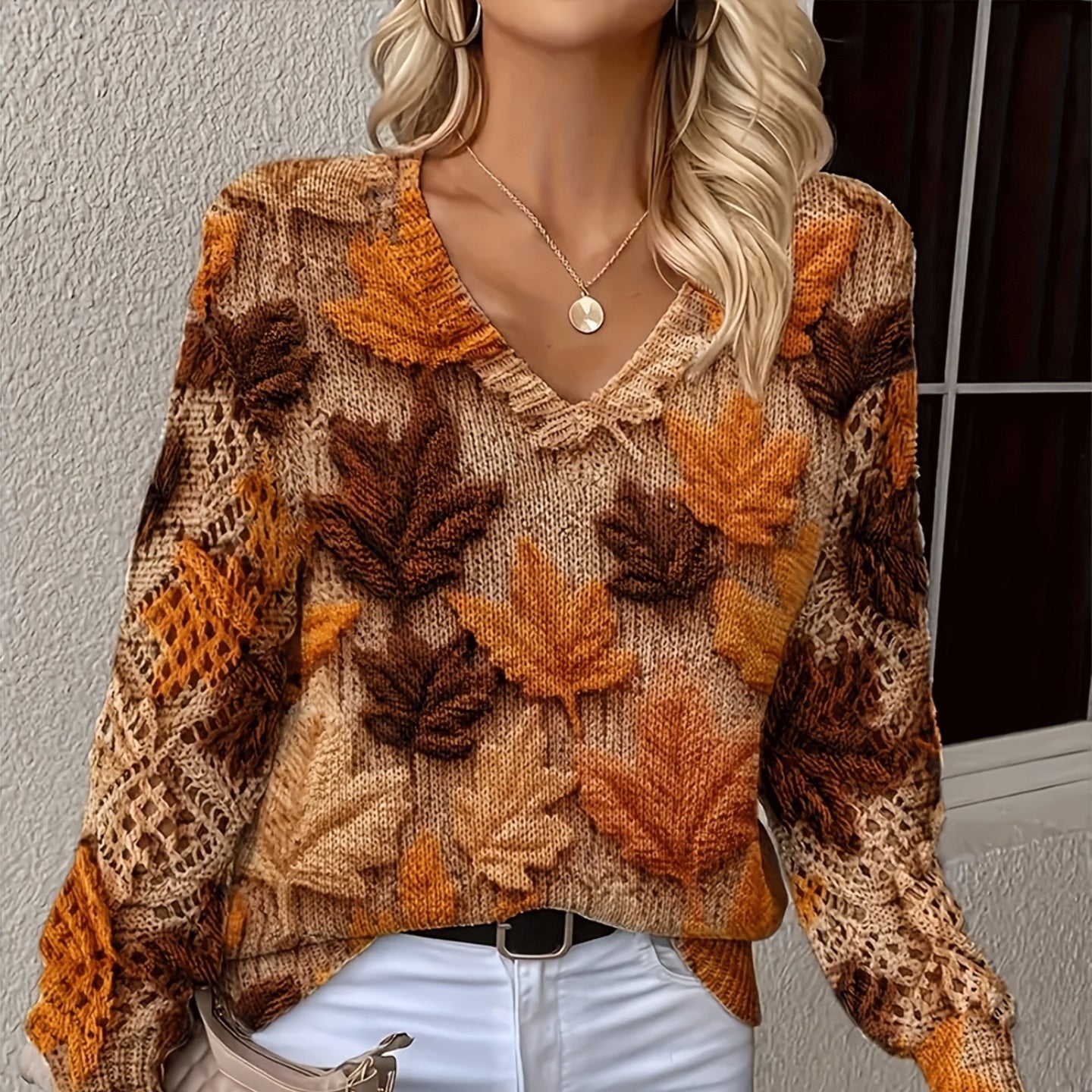 Studio Harvyn | Women - Floral Pattern Jumper - Stylish Knitwear