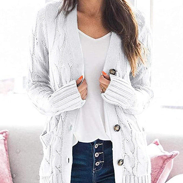 Studio Harvyn | Women - Cable Knit Cardigan - Pockets