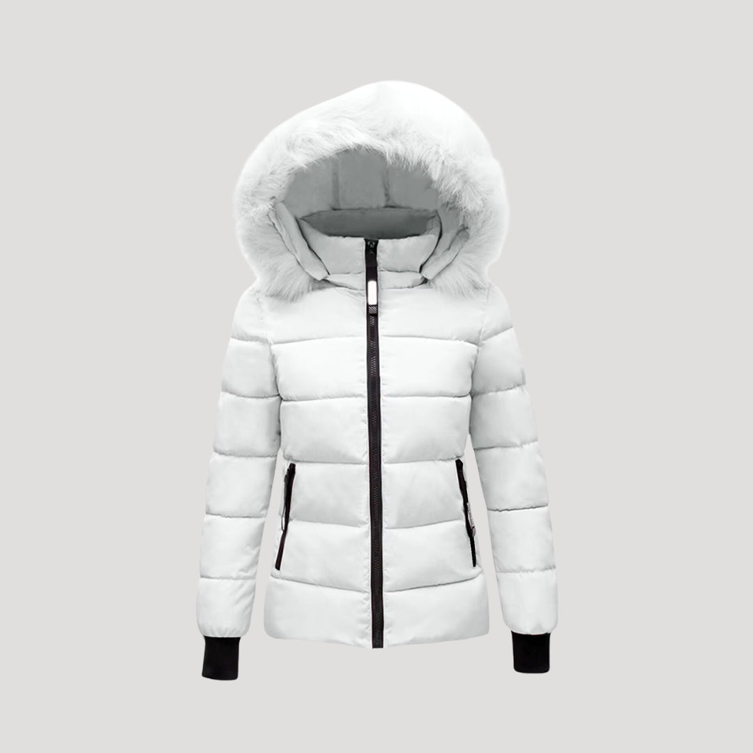 Studio Harvyn | Women - Puffer Jacket - Fur Hooded & Padded Coat