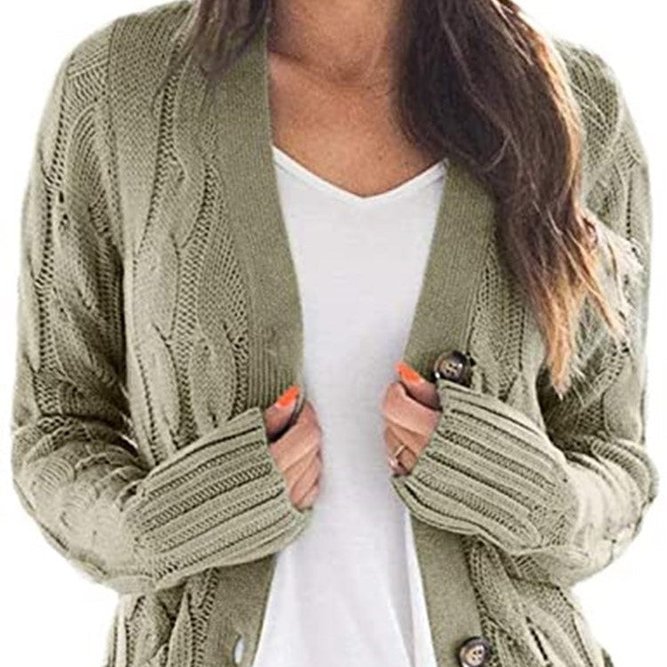 Studio Harvyn | Women - Cable Knit Cardigan - Pockets