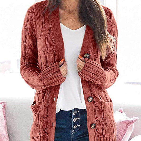 Studio Harvyn | Women - Cable Knit Cardigan - Pockets