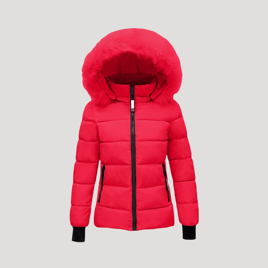 Studio Harvyn | Women - Puffer Jacket - Fur Hooded & Padded Coat