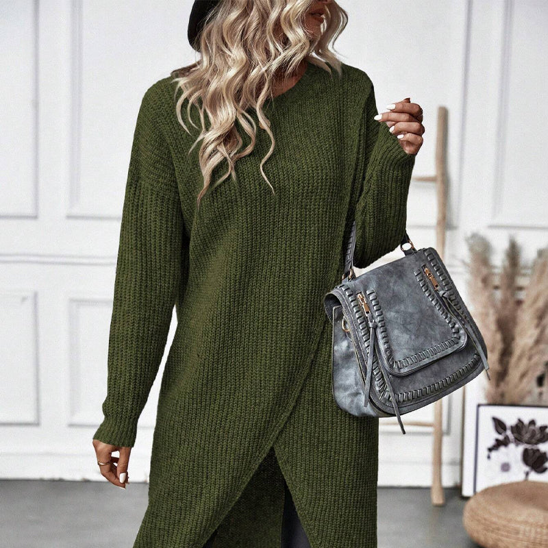 Studio Harvyn | Women - Jumper Dress – Solid Irregular Hem