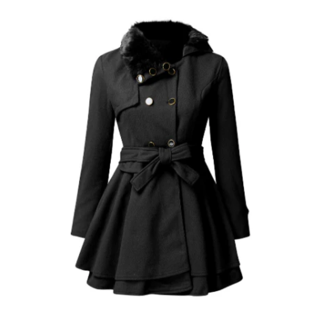 Studio Harvyn | Women - Stylish Belted Trench Coat - Sophisticated Style