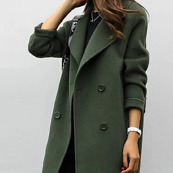 Studio Harvyn | Women - Tailored Wool Coat - High Collar