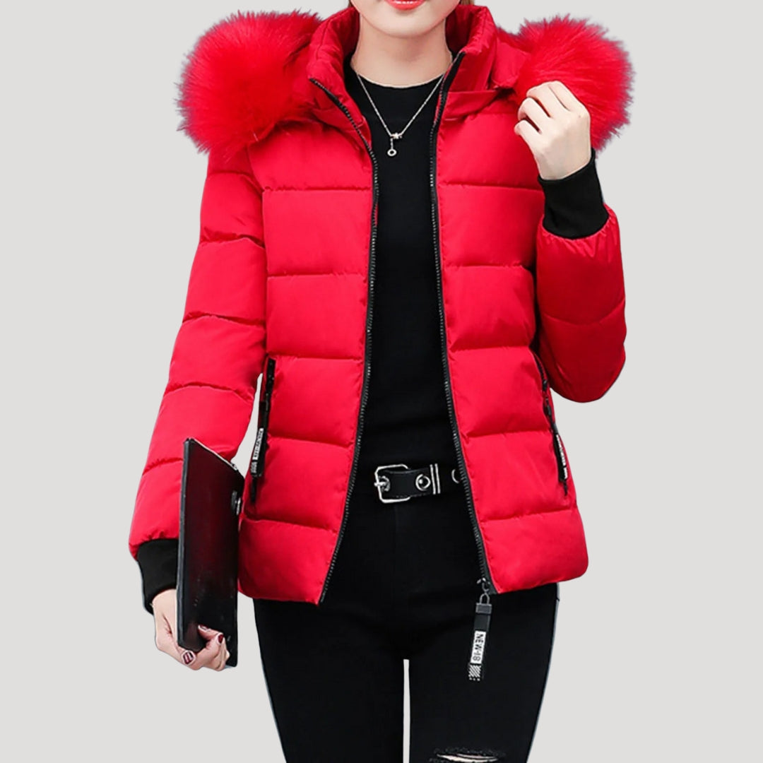 Studio Harvyn | Women - Puffer Jacket - Fur Hooded & Padded Coat