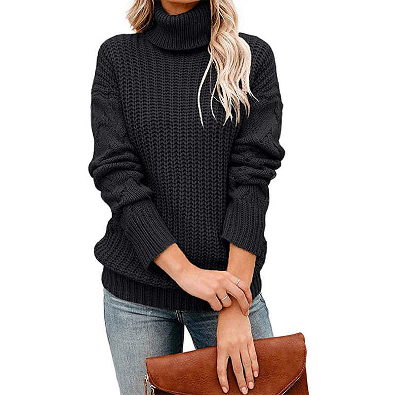 Studio Harvyn | Women - Chunky Knit Turtleneck Jumper - Cosy Style