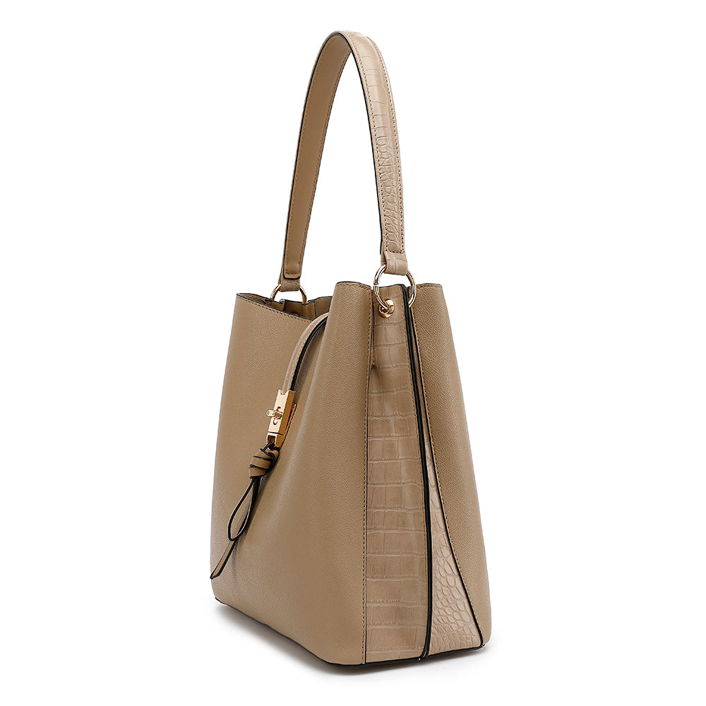 Studio Harvyn | Women - Hobo Hand Bag - Croco Inserts - Chic Style