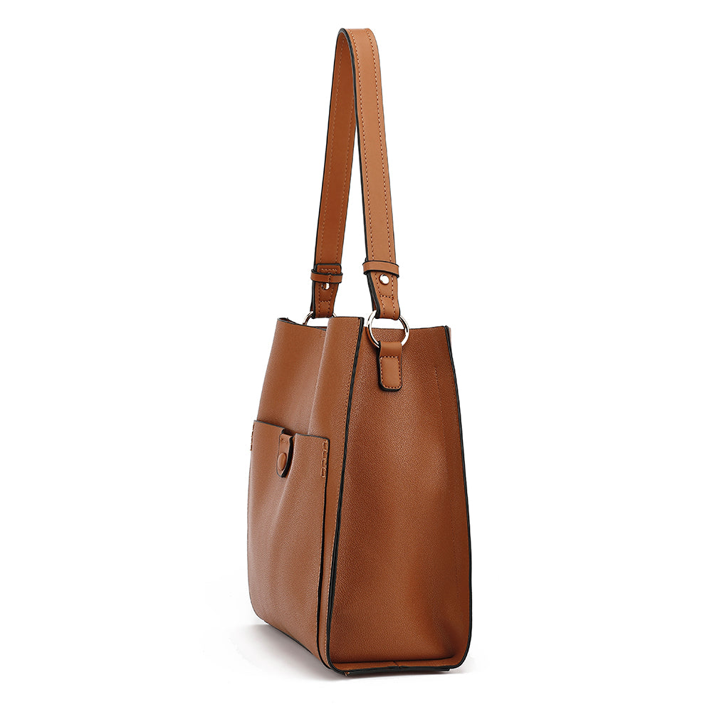 Studio Harvyn | Women's Shoulder Bag - Front Pocket Style
