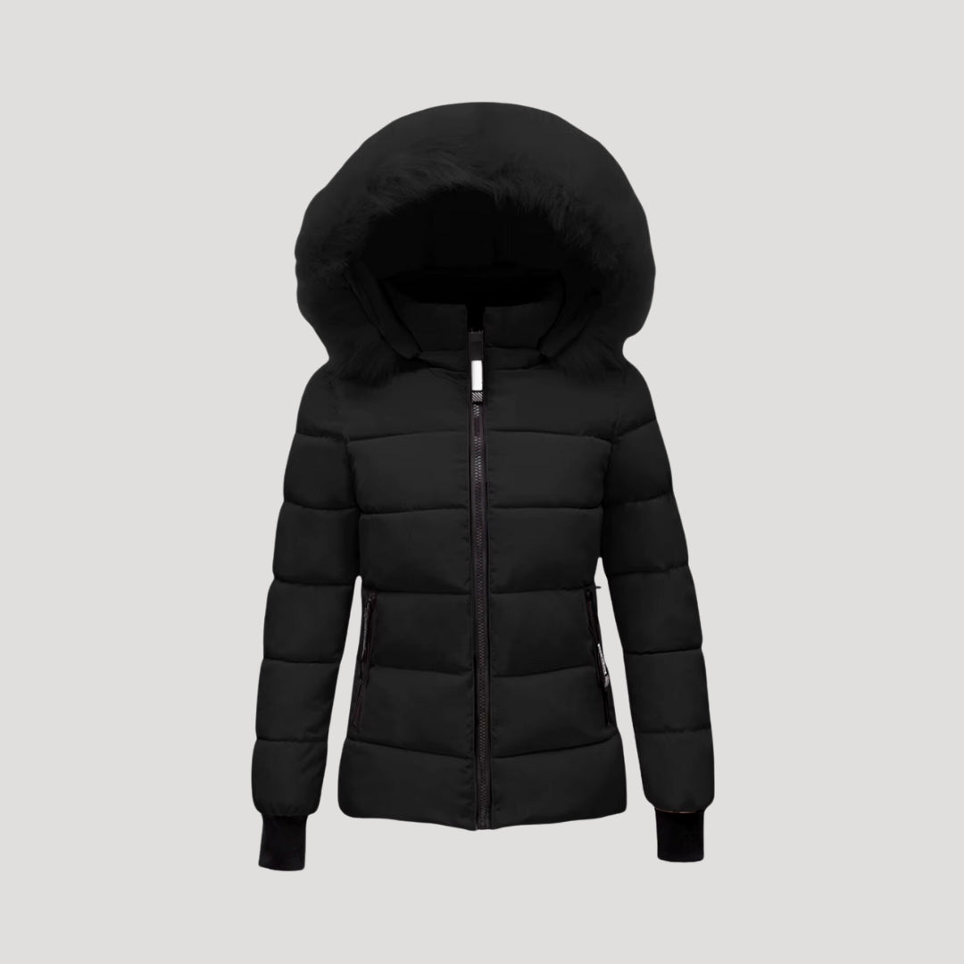 Studio Harvyn | Women - Puffer Jacket - Fur Hooded & Padded Coat