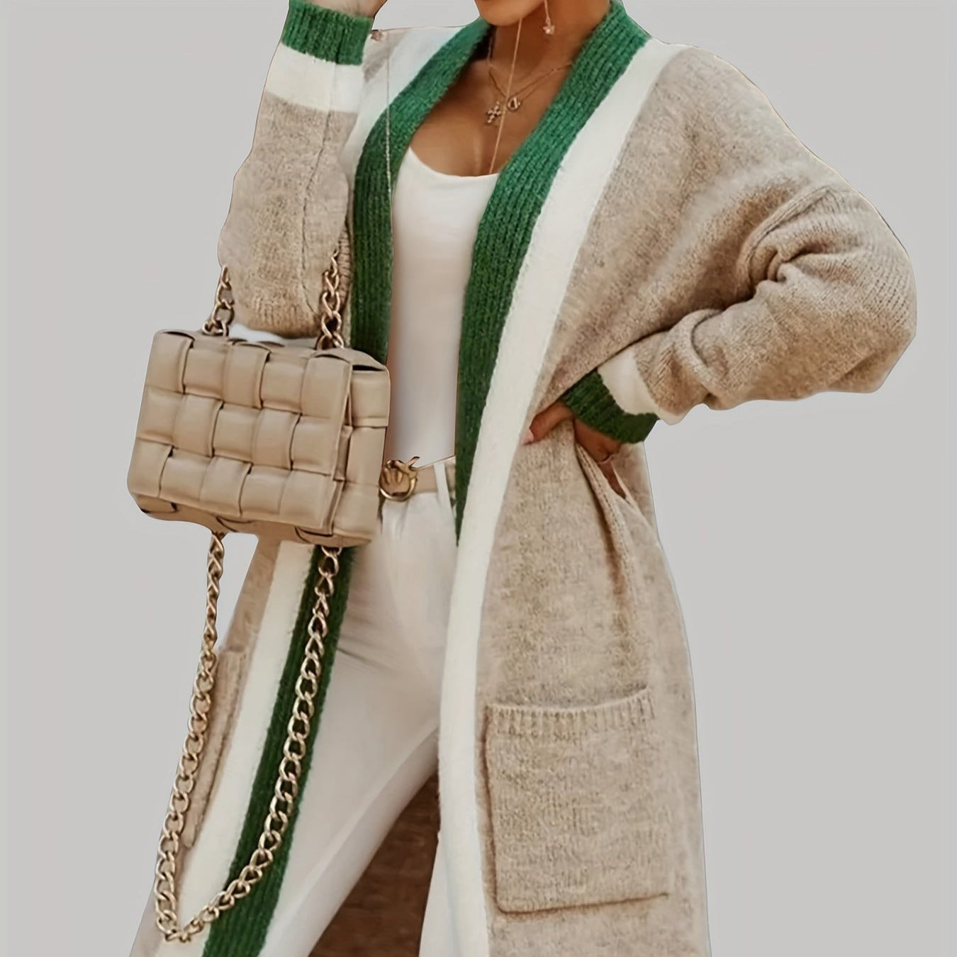 Studio Harvyn | Women – Long Cardigan - Vintage Style