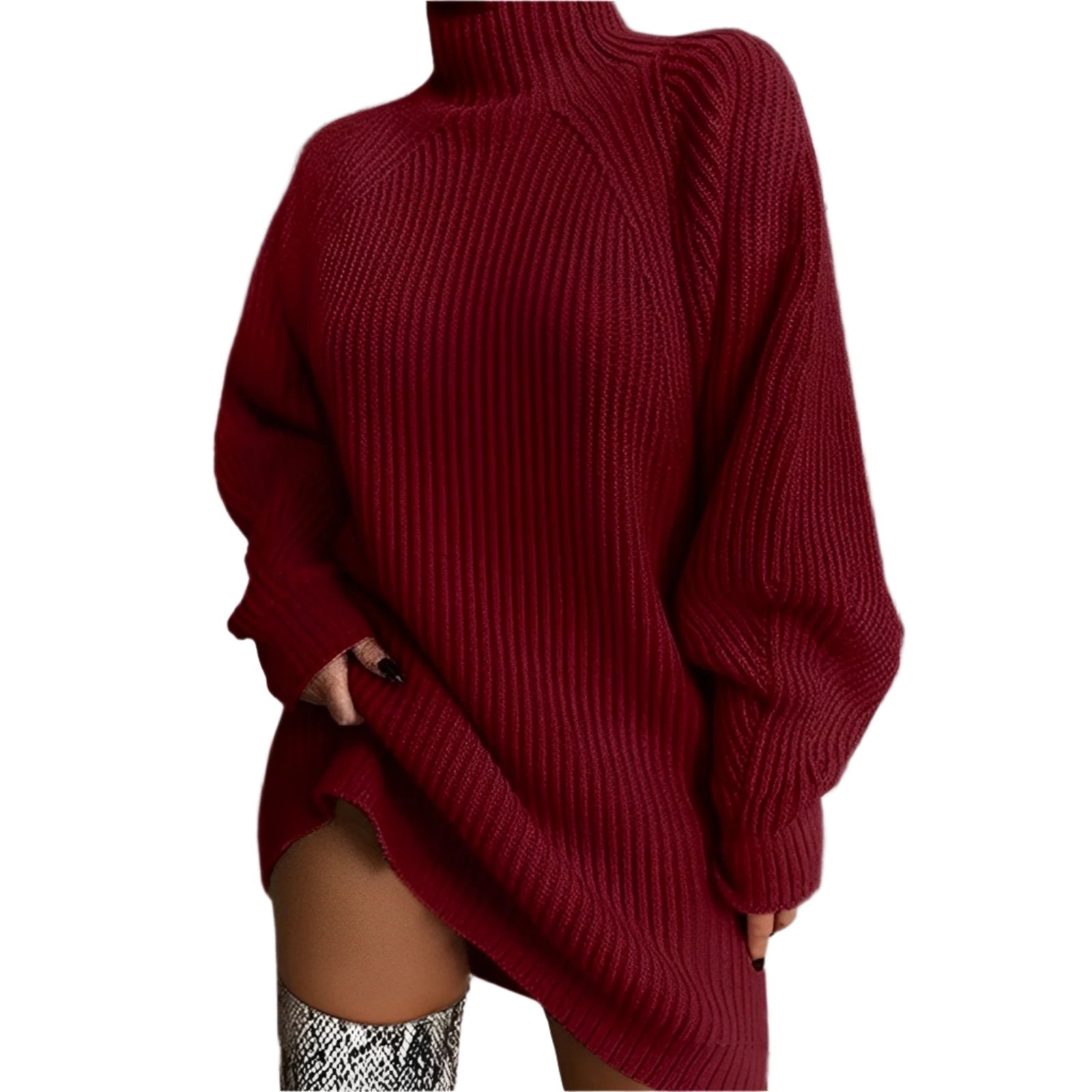 Studio Harvyn | Women – Oversized Turtleneck Jumper - Cosy Knit Style