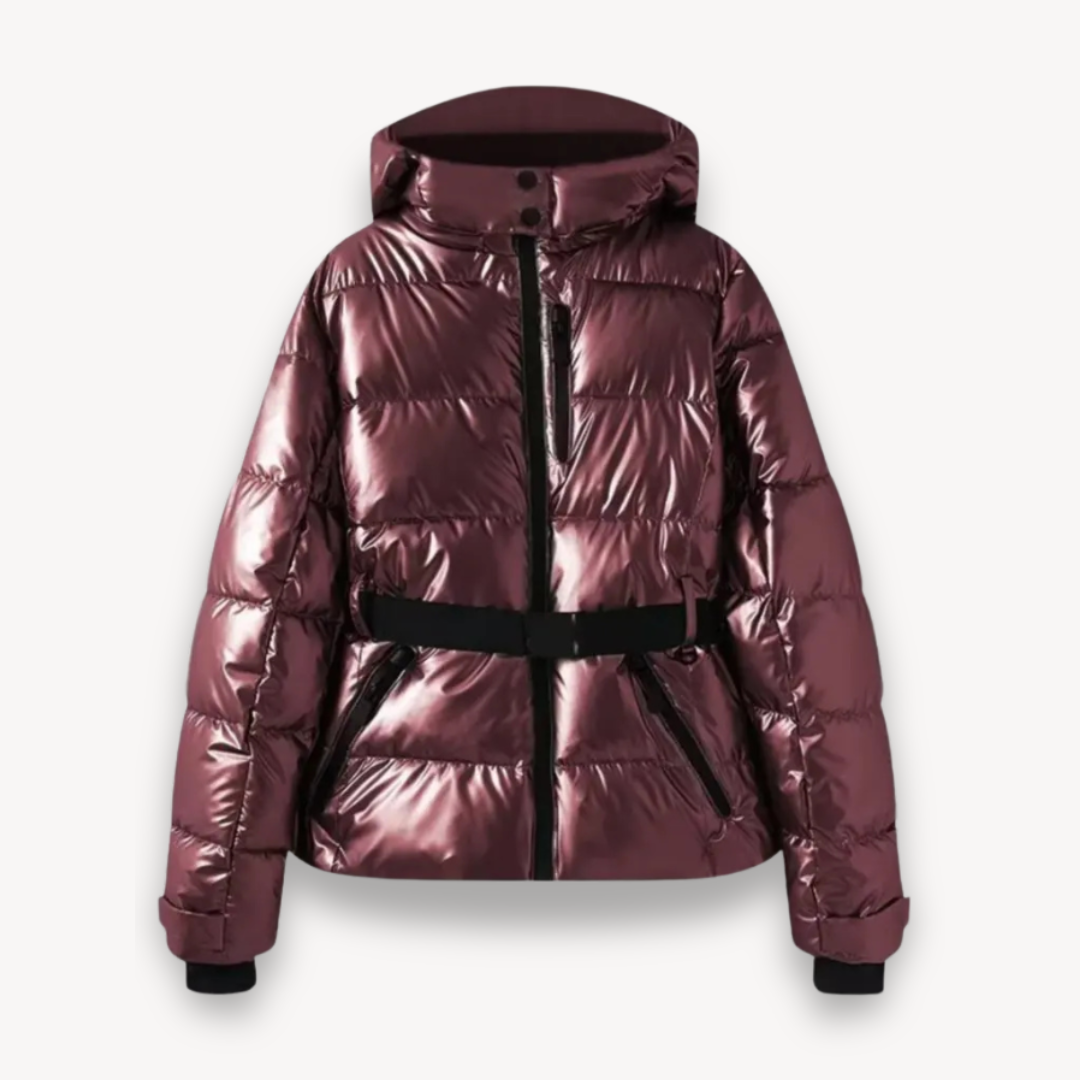 Studio Harvyn | Women - Hooded Belted Puffer Jacket - Cosy Style