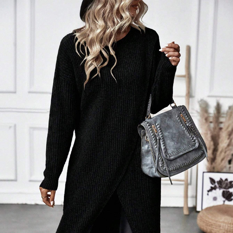 Studio Harvyn | Women - Jumper Dress – Solid Irregular Hem