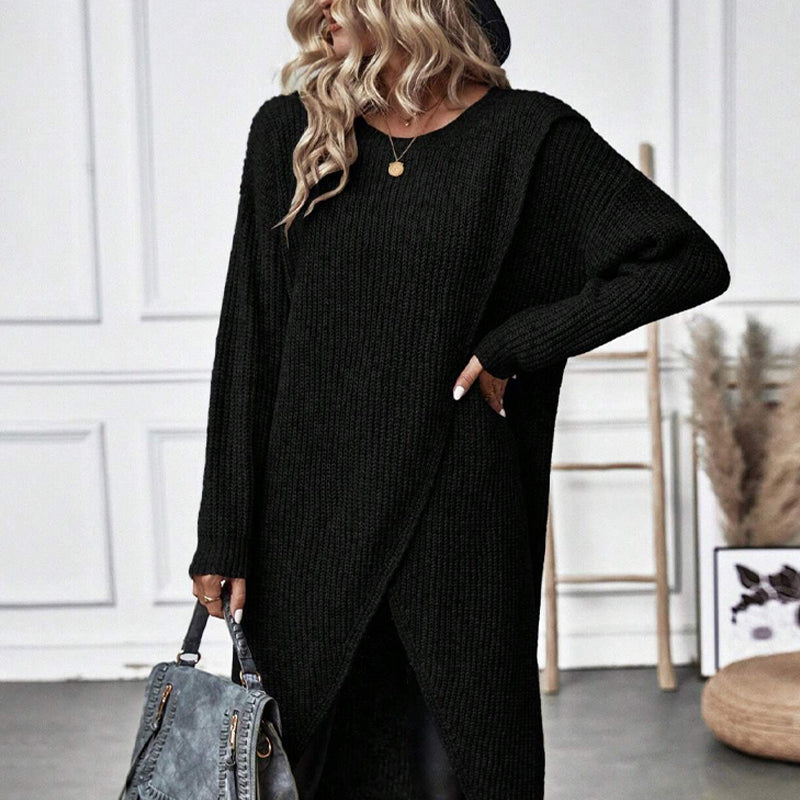 Studio Harvyn | Women - Jumper Dress – Solid Irregular Hem