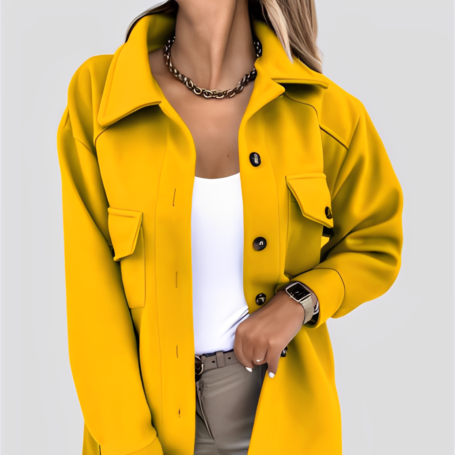 Studio Harvyn | Women - Lightweight Wool Lapel Collar Jacket