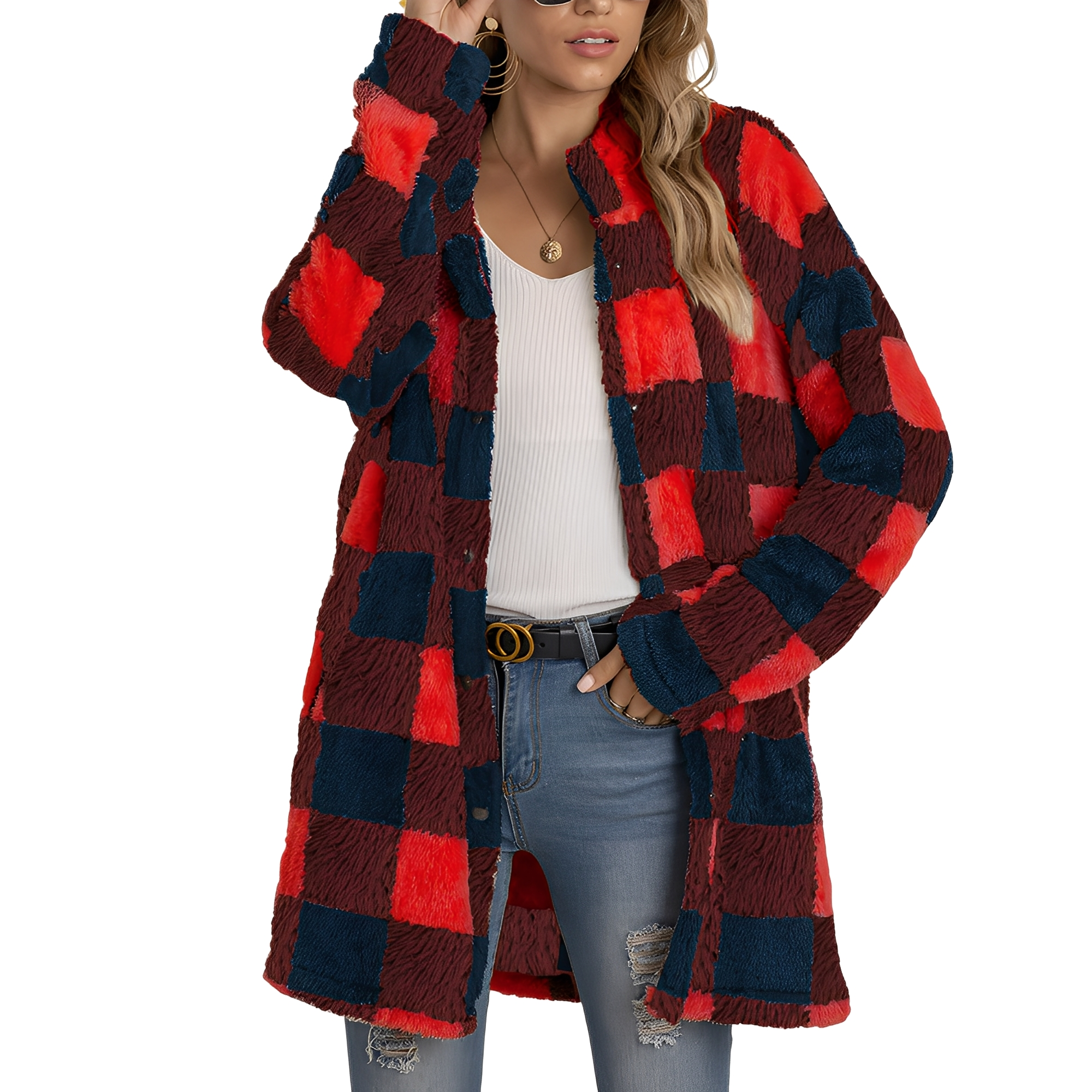 Studio Harvyn | Women - Long Checked Jacket