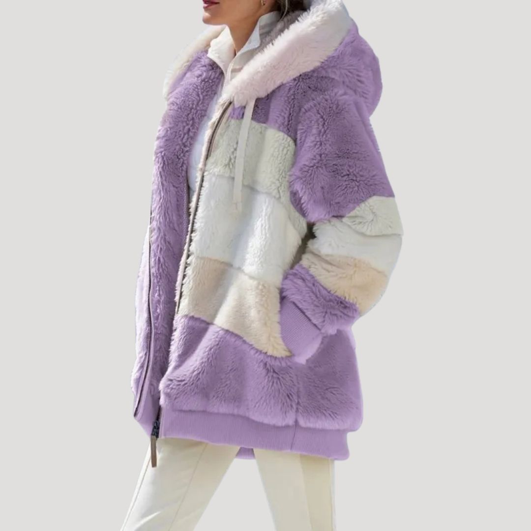 Studio Harvyn | Women - Fluffy Faux Fur Winter Jacket - Cosy Style