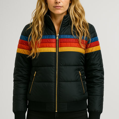 Studio Harvyn | Women - Puffer Jacket - Waterproof Hooded Colourblock
