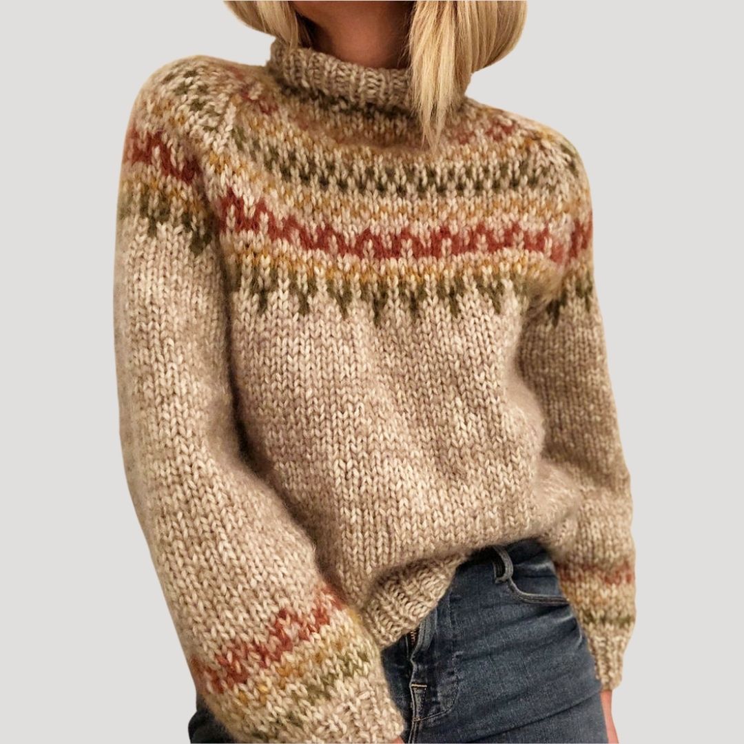 Studio Harvyn | Women - Chunky Knit Oversized Jumper - Fair Isle