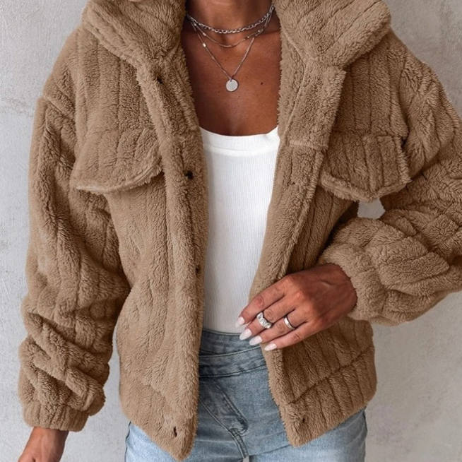 Studio Harvyn | Women - Short Warm Teddy Coat - Cosy Style