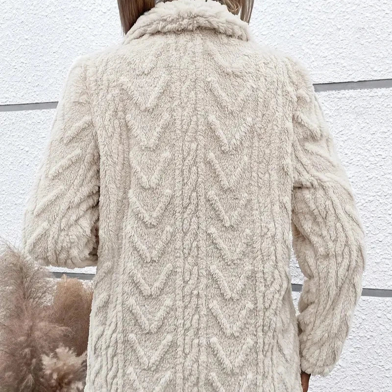 Studio Harvyn | Women - White Fleece Jacket - Comfortable Fabric