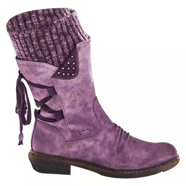 Studio Harvyn | Women – Winter Ankle Boots with Lacing - Stylish & Warm