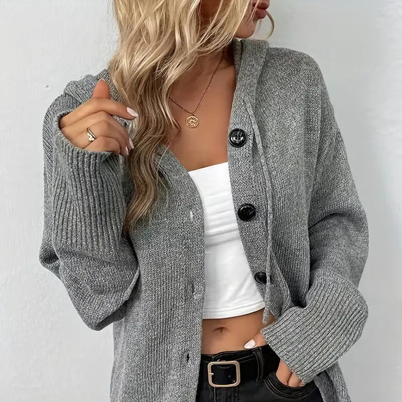 Studio Harvyn | Women - Hooded Cardigan - Modern Warm Knit