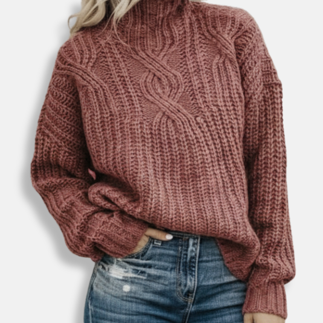 Studio Harvyn | Women - Oversized Jumper - Turtleneck Knit