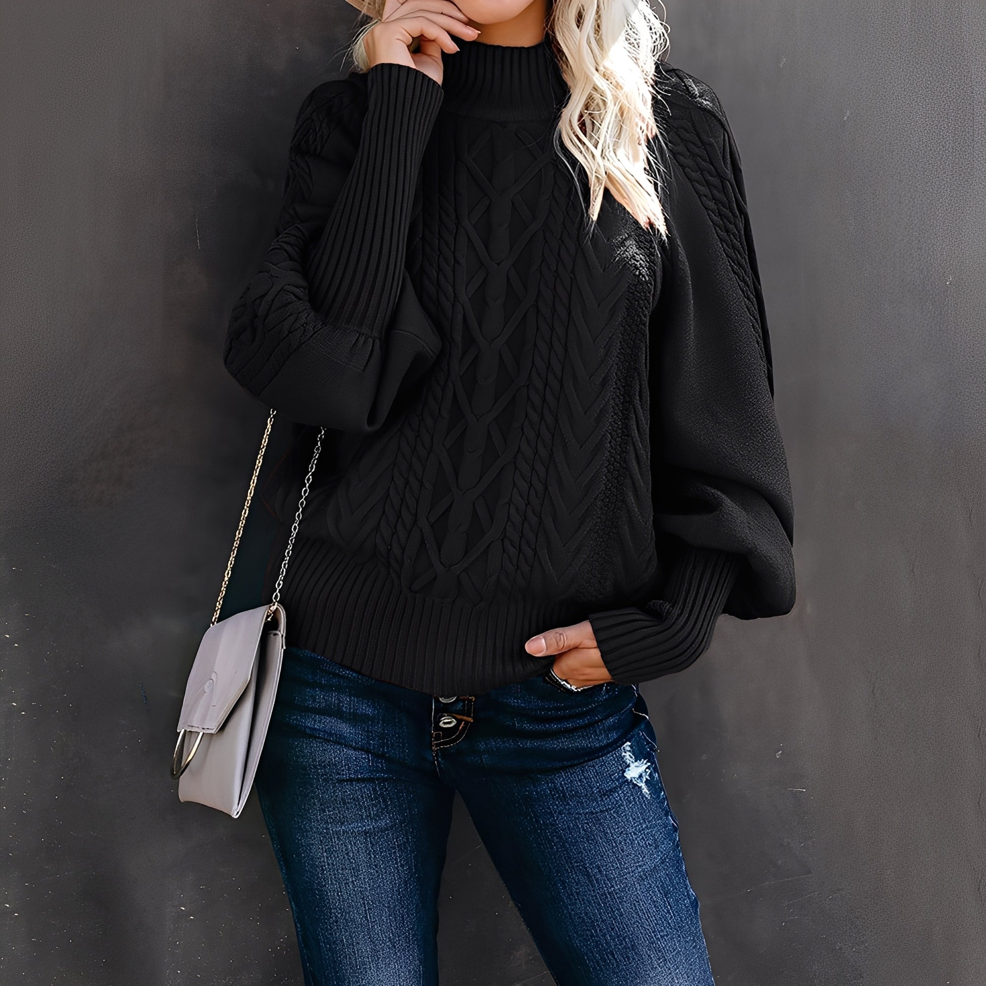 Studio Harvyn | Women - Loose Fit Turtleneck Jumper