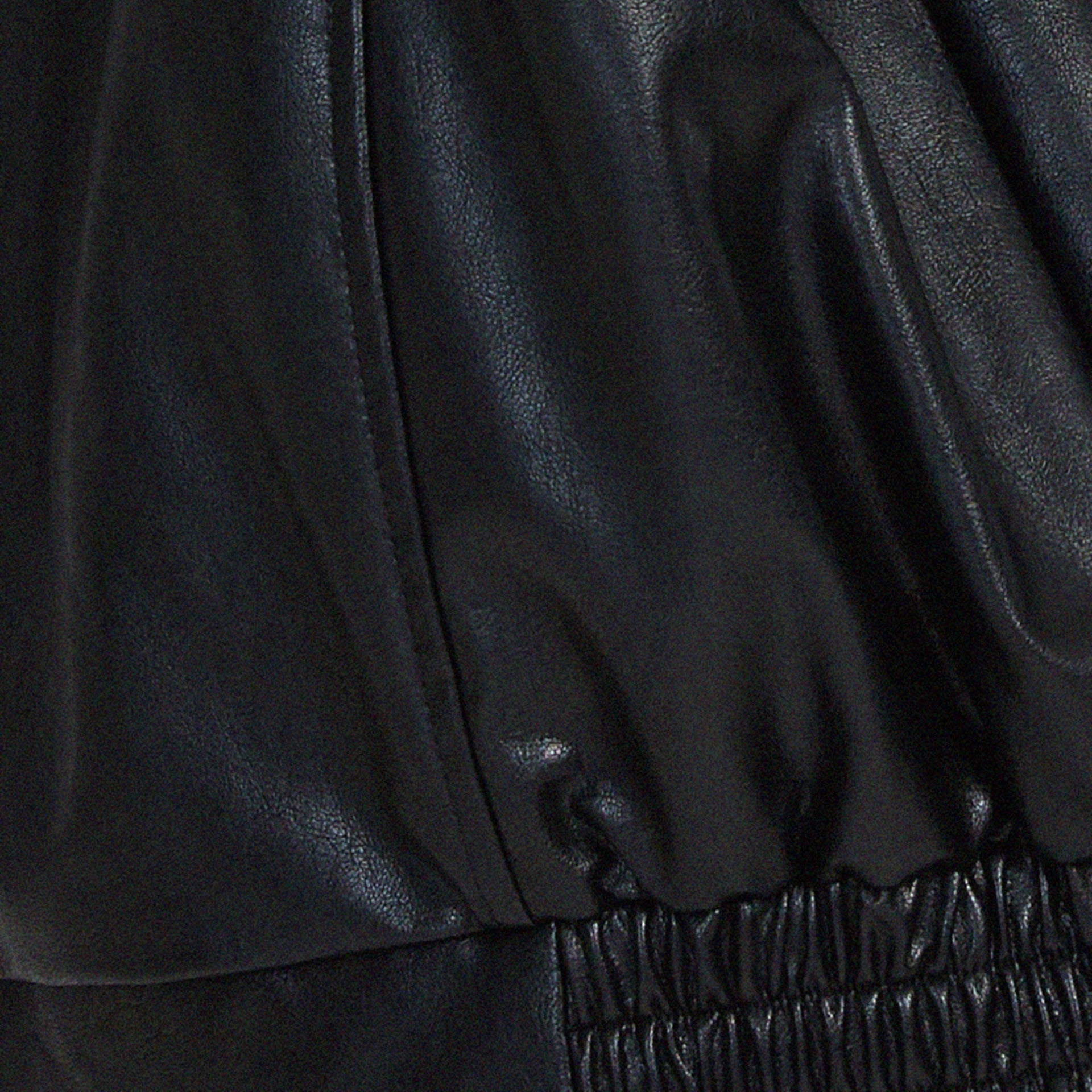 Studio Harvyn | Women - Relaxed Leather Jacket - Zip-Up High Collar Fit