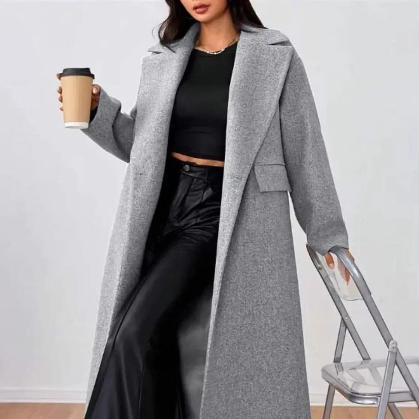 Studio Harvyn | Women – Oversized Long Coat – Warm Lined