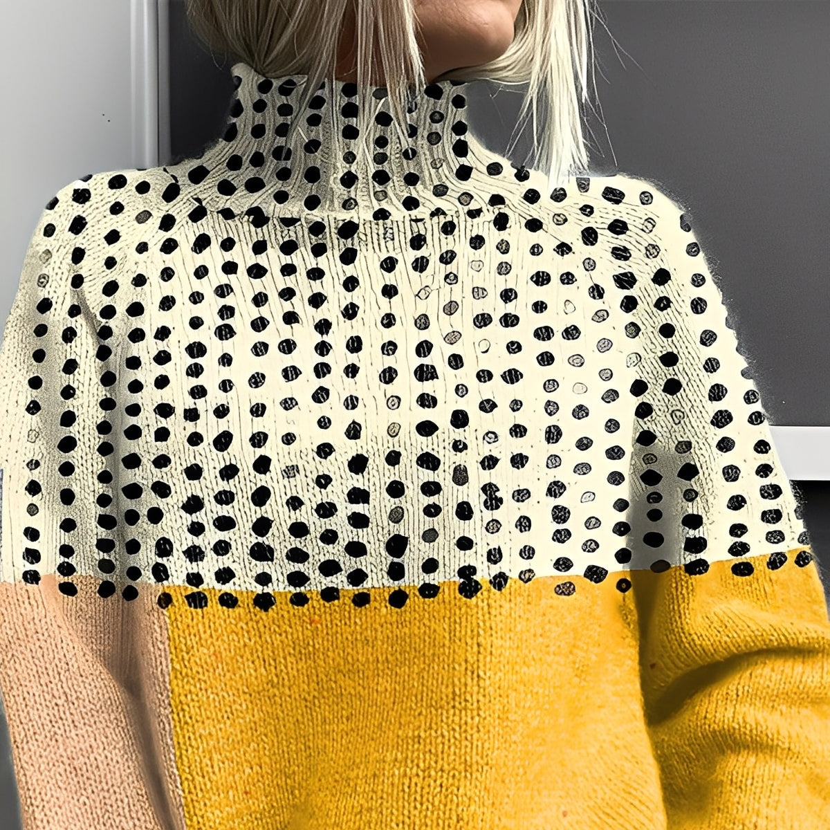Studio Harvyn | Women - Turtleneck Jumper - Stylish Colourful Knit