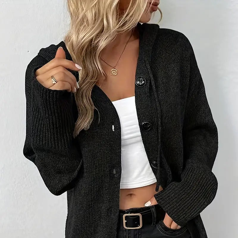 Studio Harvyn | Women - Hooded Cardigan - Modern Warm Knit