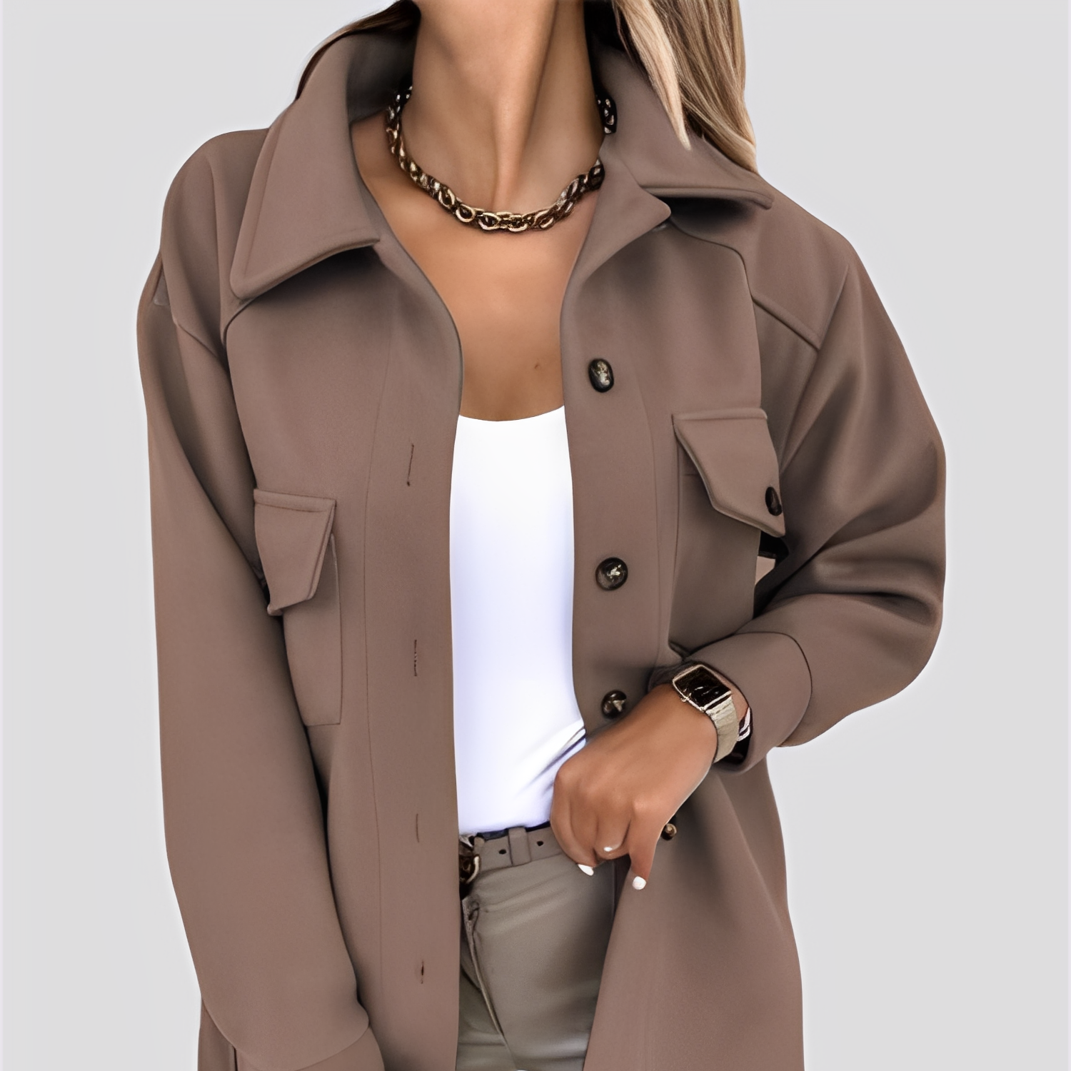 Studio Harvyn | Women - Lightweight Wool Lapel Collar Jacket