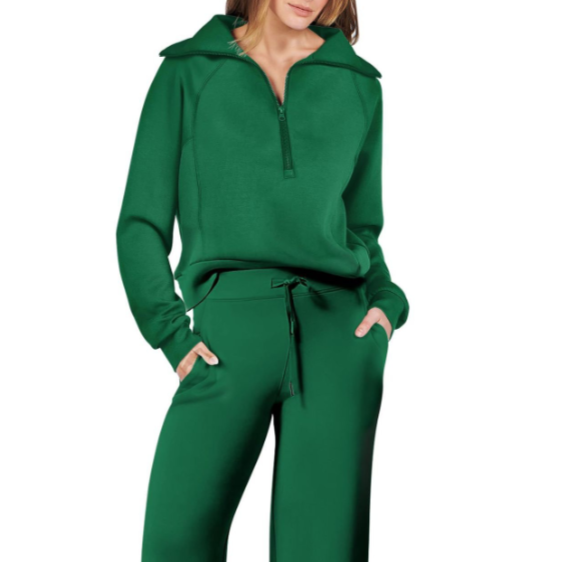 Studio Harvyn | Women - Wide-Leg Zip Tracksuit Set with Drawstring
