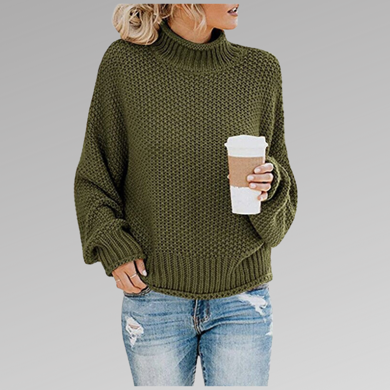 Studio Harvyn | Women - Knitted Jumper - Turtleneck Warm Loose Fit