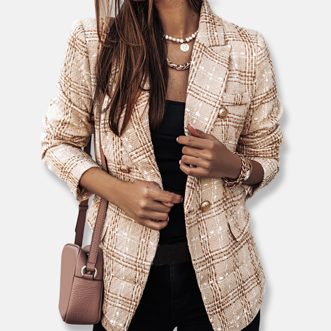 Studio Harvyn | Women - Check Blazer - Double-Breasted Style