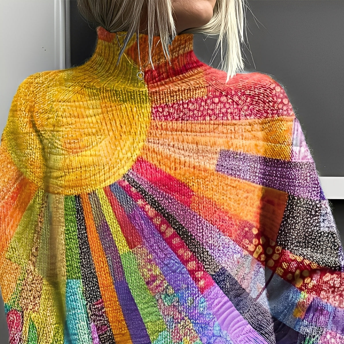 Studio Harvyn | Women - Turtleneck Jumper - Stylish Colourful Knit