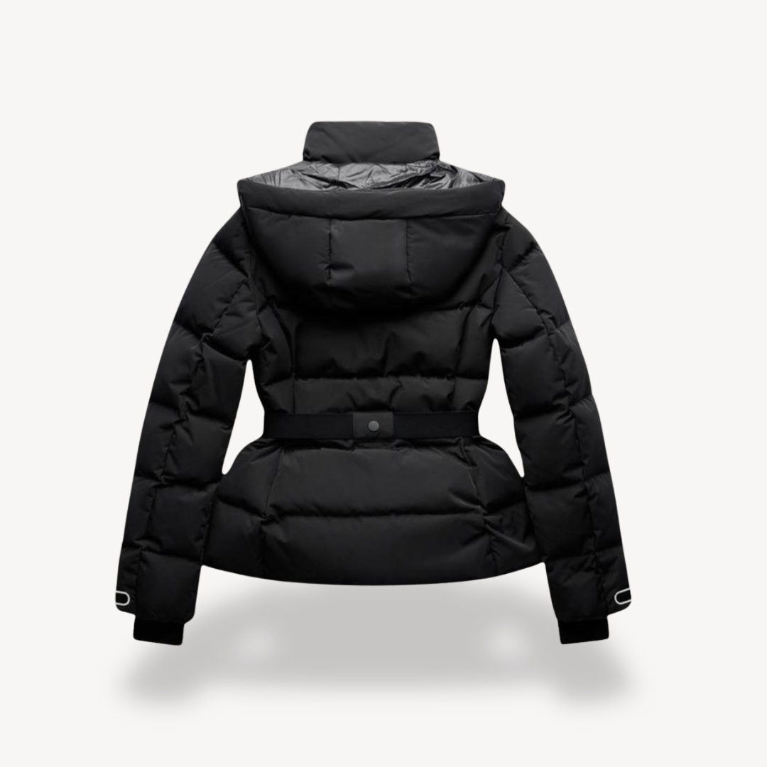 Studio Harvyn | Women - Hooded Belted Puffer Jacket - Cosy Style
