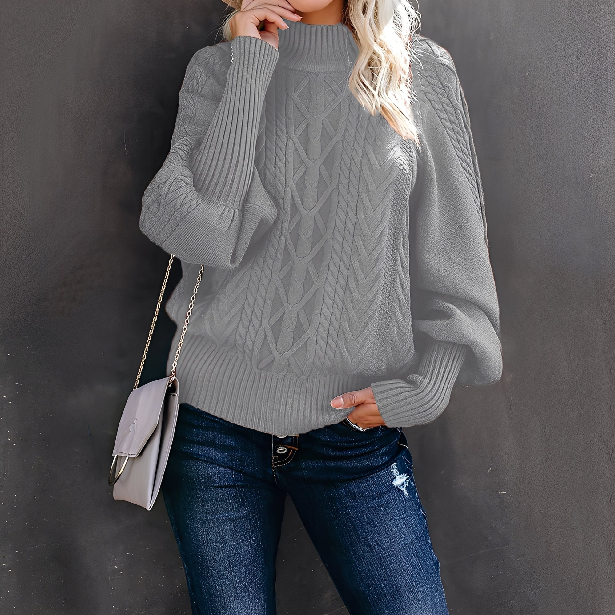 Studio Harvyn | Women - Loose Fit Turtleneck Jumper