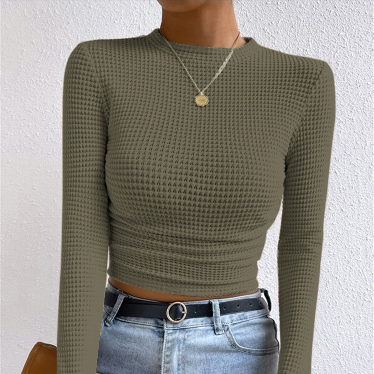 Studio Harvyn | Women - Slim Jumper - Waffle Stitch Knit Design