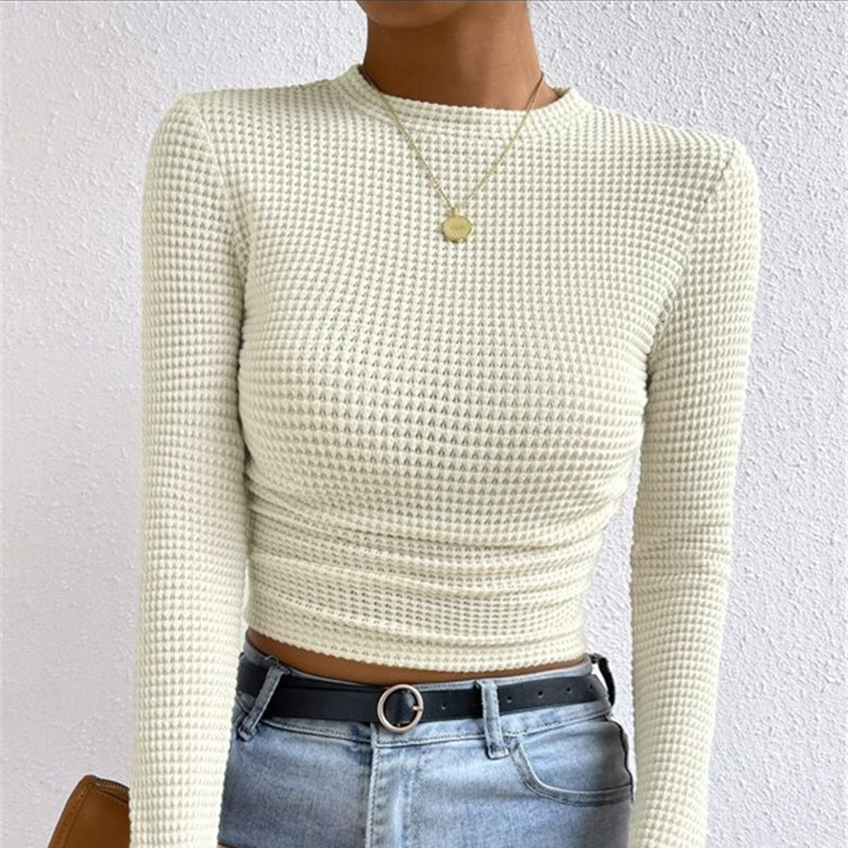 Studio Harvyn | Women - Slim Jumper - Waffle Stitch Knit Design