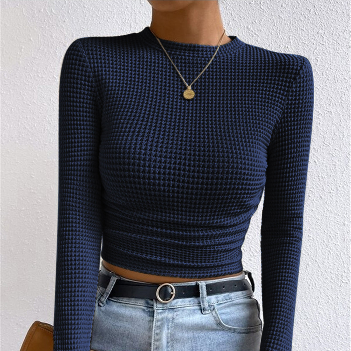 Studio Harvyn | Women - Slim Jumper - Waffle Stitch Knit Design