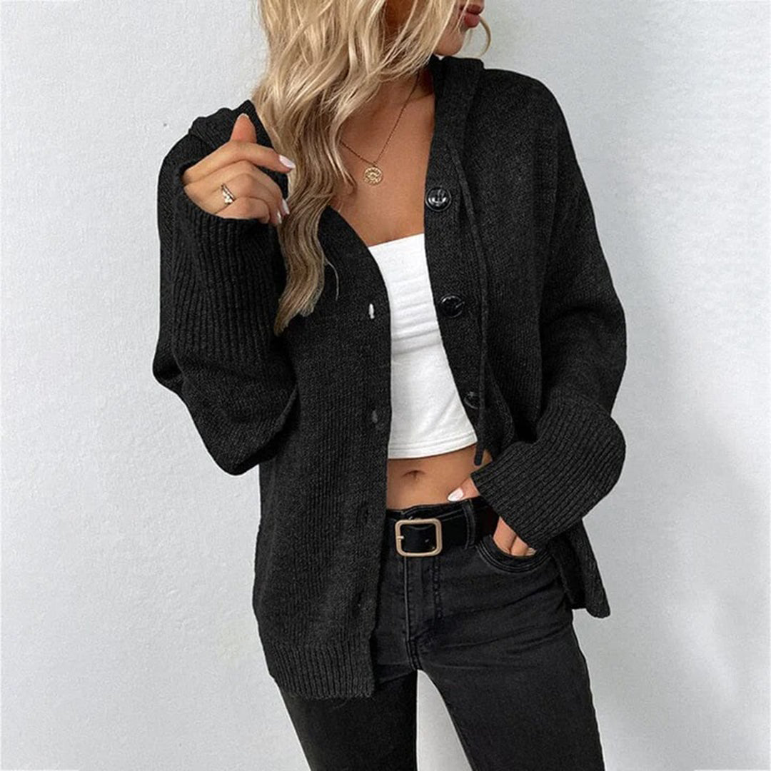 Studio Harvyn | Women – Hooded Knit Cardigan - Cosy & Stylish